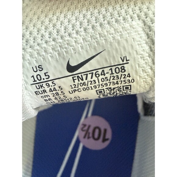 Nike Vapor Edge Speed 360 2 Football Cleats White Blue Mens Sz 10.5 FN7764-108 main image 8